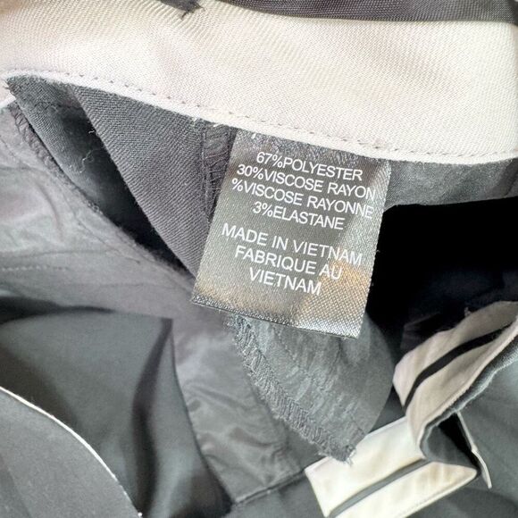 Tahari Dress pants Women 12 Black Straight Boot Cut New Career Formal New - Picture 7 of 12